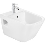 Bidet Wall-mounted, color: White surface: Glossy Wall-mounted