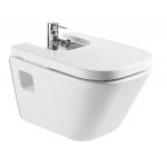 Bidet cover soft closing, color: White Roca