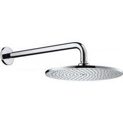 Shower head Wall-mounted 38,3x38,3 material: Brass, style: 1 spray Air, color: Chrome surface: Glossy