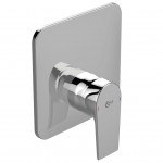 Shower tap Wall-mounted external part 1 way material: Brass mixer With plate without hand shower, hose and holder, color: Chrome surface: Glossy Wall-mounted - external part Shower tap Wall-mounted external part 1 way material: Brass mixer With plate without hand shower, hose and holder, color: Chrome surface: Glossy Wall-mounted - external part