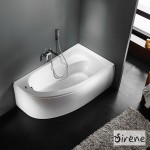 Μπανιέρα ασύμμετρη 160x90 από ακρυλικό 180lt δεξιά επιφάνεια: Γυαλιστερή, χρώμα: Λευκό Ασύμμετρες