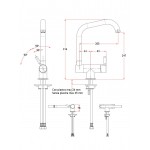 Kitchen tap Window spout side material: Brass, color: Chrome surface: Glossy Window spout side Kitchen tap Window spout side material: Brass, color: Chrome surface: Glossy Window spout side