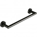Towel 30cm Fixed material: Inox single, color: Black surface: Matt Towel rails