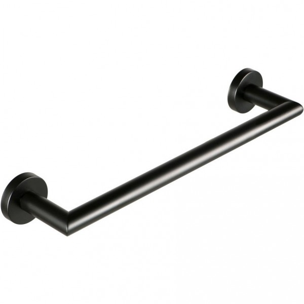 Towel 30cm Fixed material: Inox single, color: Black surface: Matt Towel rails