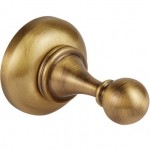 Hook Flat wall mounted material: Brass single, color: Bronze surface: Brushed Hooks