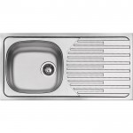 Νεροχύτης ανοξείδωτος 86x435 από inox επιφάνεια: Σατινέ με πάγκο αριστερά / με πάγκο δεξιά ένθετος 1 γούρνα αντιστρεφόμενος, χρώμα: Χρωμέ Ανοξείδωτοι