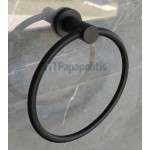 Towel ring closed material: Brass, color: Black Black Matt surface: Matt Towel rings Towel ring closed material: Brass, color: Black Black Matt surface: Matt Towel rings