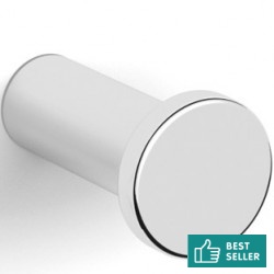 Hook Flat wall mounted material: Brass single, color: Chrome surface: Glossy Hooks