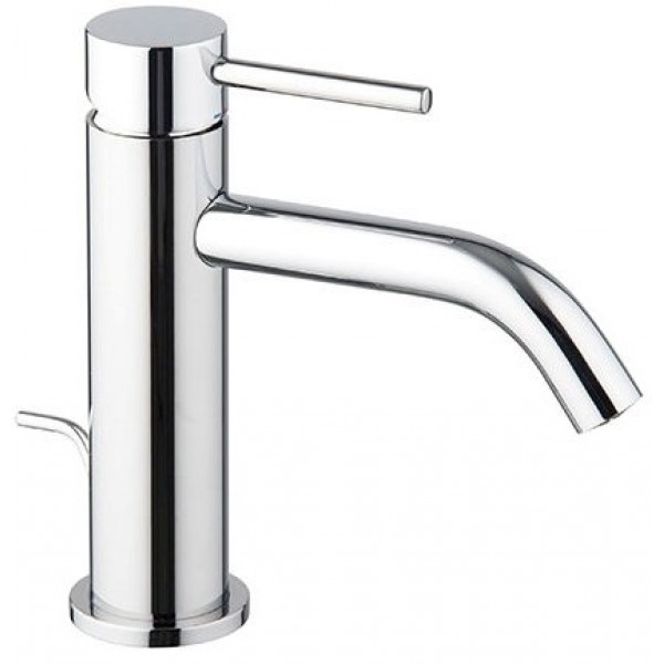 Wash basin tap Deck-mounted material: Brass mixer S size With push-open waste set XS, color: Chrome surface: Glossy Deck-mounted Wash basin tap Deck-mounted material: Brass mixer S size With push-open waste set XS, color: Chrome surface: Glossy Deck-mounted