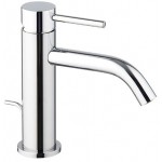 Wash basin tap Deck-mounted material: Brass mixer S size With push-open waste set XS, color: Chrome surface: Glossy Deck-mounted Wash basin tap Deck-mounted material: Brass mixer S size With push-open waste set XS, color: Chrome surface: Glossy Deck-mounted