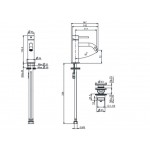 Wash basin tap Deck-mounted material: Brass mixer S size With push-open waste set XS Black Matt, color: Black surface: Matt Deck-mounted Wash basin tap Deck-mounted material: Brass mixer S size With push-open waste set XS Black Matt, color: Black surface: Matt Deck-mounted