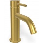 Wash basin tap Deck-mounted material: Brass mixer S size With push-open waste set brushed gold, color: Gold surface: Brushed Deck-mounted Wash basin tap Deck-mounted material: Brass mixer S size With push-open waste set brushed gold, color: Gold surface: Brushed Deck-mounted