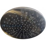 Shower head Wall-mounted / Ceiling-mounted 30x30 material: Brass, style: 1 spray Brushed Nickel, color: Chrome surface: Brushed Overhead showers