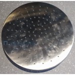 Shower head Wall-mounted / Ceiling-mounted 30x30 material: Brass, style: 1 spray Brushed Nickel, color: Chrome surface: Brushed Overhead showers