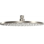Shower head Wall-mounted / Ceiling-mounted 30x30 material: Brass, style: 1 spray Brushed Nickel, color: Chrome surface: Brushed Overhead showers