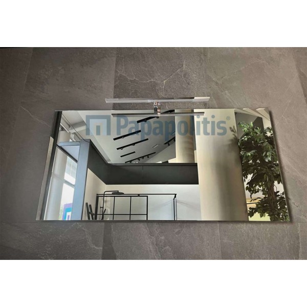 Bathroom mirror, shape: Rectangle 130x60 material: Crystal, color: No color Mirrors