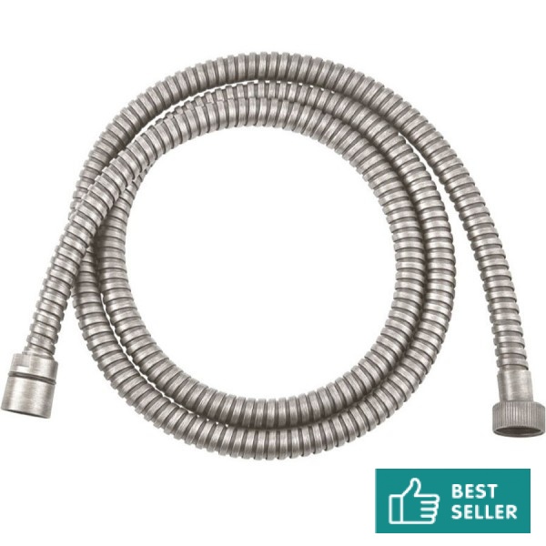 Shower hose 150cm material: Inox R37, color: Chrome surface: Brushed Shower hoses Shower hose 150cm material: Inox R37, color: Chrome surface: Brushed Shower hoses
