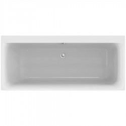 Bathtub Rectangular 170x75 material: Acrylic Duo, color: White no grab bars surface: Glossy