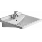 Νιπτήρας επίτοιχος 60x54,5x16 με 1 γούρνα χωρίς κολώνα χωρίς οπή  από πορσελάνη, χρώμα: Λευκό επιφάνεια: Γυαλιστερή Επίτοιχοι