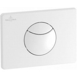 Flush wall plates for concealed cistern Actuation dual flush valve material: ABS, color: White surface: Glossy Flush plates