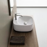 Washbasin Free standing 42x42x18 material: Porcelain With one hole Without overflow, color: White surface: Glossy Free standing Washbasin Free standing 42x42x18 material: Porcelain With one hole Without overflow, color: White surface: Glossy Free standing