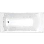 Bathtub Rectangular 170x75 material: Quaryl Carronite, color: White no grab bars surface: Glossy Rectangular