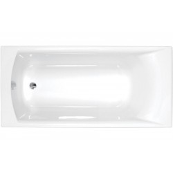 Bathtub Rectangular 170x75 material: Quaryl Carronite, color: White no grab bars surface: Glossy Rectangular