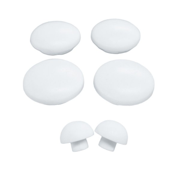 Seat buffer material: Plastic Buffers for WC seats Seat buffer material: Plastic Buffers for WC seats