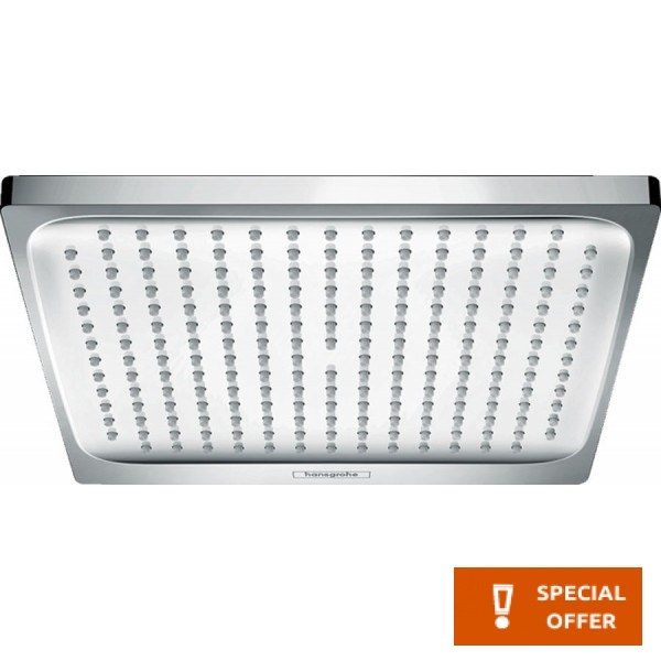 Κεφαλή ντους επίτοιχος τύπος 24x24 από ορείχαλκο 1 ροής 240, χρώμα: Χρωμέ επιφάνεια: Γυαλιστερή Κεφαλές ντους