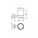 Ποτηροθήκη από ορείχαλκο επίτοιχος τύπος, χρώμα: Χρωμέ επιφάνεια: Γυαλιστερή Ποτηροθήκες