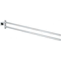Towel 45cm Folding double material: Brass, color: Chrome surface: Glossy Towel rails