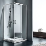 Shower enclosure Square 80x80x180 5mm sliding surface: Glossy, color: Chrome Square Shower enclosure Square 80x80x180 5mm sliding surface: Glossy, color: Chrome Square