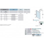 Shower enclosure Rectangle 180x80x200 8mm fixed reversible "H LOFT" (117-120)/(77-80), crystal glass Squares 8mm surface: Matt, color: Black Rectangular Shower enclosure Rectangle 180x80x200 8mm fixed reversible "H LOFT" (117-120)/(77-80), crystal glass Squares 8mm surface: Matt, color: Black Rectangular