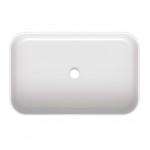 Washbasin Free standing 70x45x14 material: Porcelain Without hole Without overflow, color: White surface: Glossy Free standing