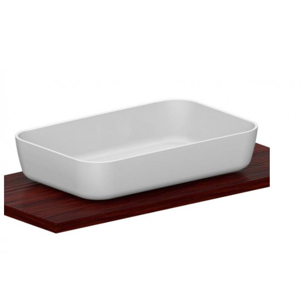 Washbasin Free standing 70x45x14 material: Porcelain Without hole Without overflow, color: White surface: Glossy Free standing