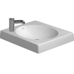 Washbasin Built-in 50x50 material: Porcelain With one hole Without overflow, color: White surface: Glossy Built-in