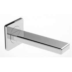 Εκροή (στόμιο) 15,5cm επίτοιχος τύπος 15,5cm, 1/2'' από ορείχαλκο, χρώμα: Χρωμέ επιφάνεια: Γυαλιστερή Στόμια (ρουξούνια)