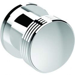 Hook Flat wall mounted material: Brass single, color: Chrome surface: Glossy Hooks