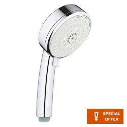 Shower head 3 jets New, color: Chrome surface: Glossy