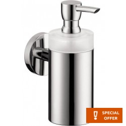 Dispenser material: Brass Wall-mounted glass, color: Chrome surface: Glossy
