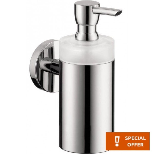 Dispenser material: Brass Wall-mounted glass, color: Chrome surface: Glossy Soap dispensers Dispenser material: Brass Wall-mounted glass, color: Chrome surface: Glossy Soap dispensers