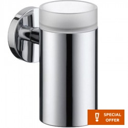 Cupholder material: Brass Wall-mounted glass, color: Chrome surface: Glossy Tumbler holders