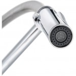 Kitchen tap Deck-mounted material: Inox With Pull-Out Spray 1 jet L, color: Chrome surface: Brushed Deck-mounted