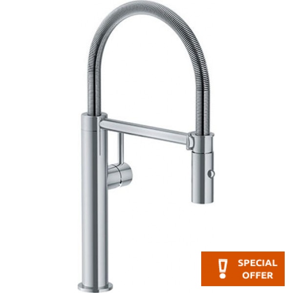 Kitchen tap Deck-mounted material: Inox with shower L, color: Chrome surface: Brushed Deck-mounted Kitchen tap Deck-mounted material: Inox with shower L, color: Chrome surface: Brushed Deck-mounted