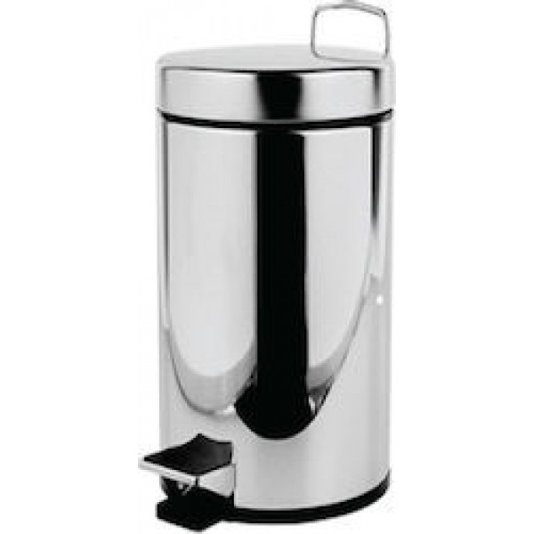Waste bin material: Inox soft closing 12 lt Closed Floor standing, color: Chrome surface: Matt Dustbins Waste bin material: Inox soft closing 12 lt Closed Floor standing, color: Chrome surface: Matt Dustbins