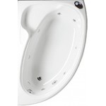 Whirpool bathtub Offset 155x95 material: Quaryl left, color: White Offset Whirpool bathtub Offset 155x95 material: Quaryl left, color: White Offset