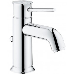 Wash basin tap Deck-mounted material: Brass mixer S size With pop-up waste set 1 1/4", color: Chrome surface: Glossy Deck-mounted