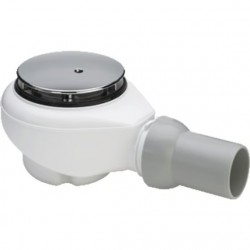 Waste Valve R90, for shower Without overflow material: ABS surface: Glossy, color: Chrome Waste overflows