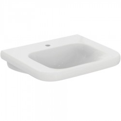 Special needs washbasin 66x55 Wall-mounted, color: White Accessible wash basins