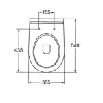 Toilet-seat soft closing, style: Wrapover, color: White Toilet seats & covers Toilet-seat soft closing, style: Wrapover, color: White Toilet seats & covers